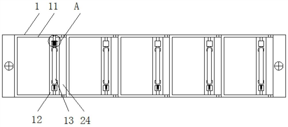 Damp-proof cable fixing device for indoor assembly type water and electricity installation