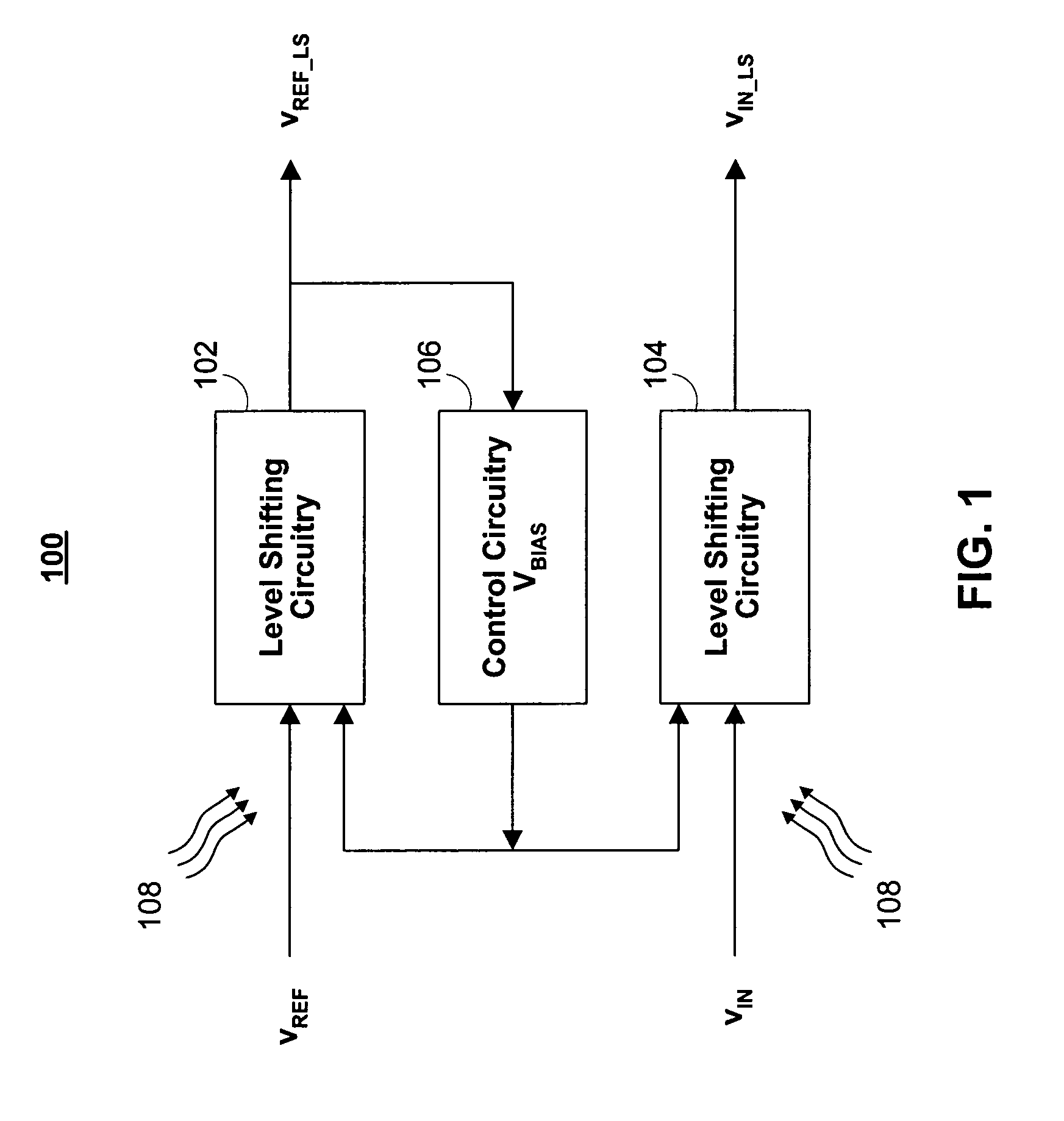 Method and apparatus for controlled voltage level shifting