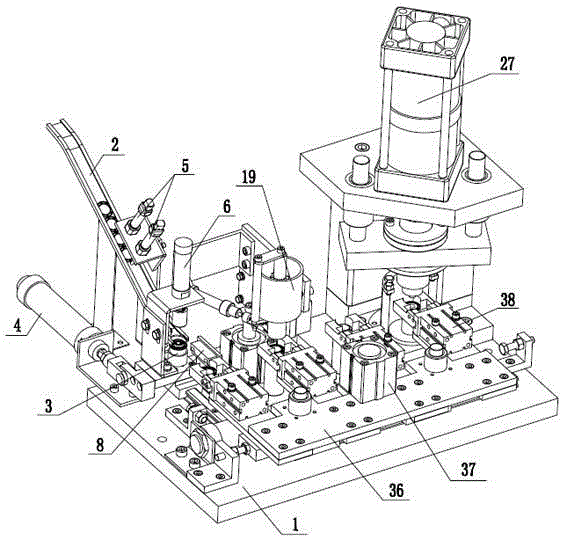 Automatic assembly device for plane thrust retainer and assembly method for automatic assembly device