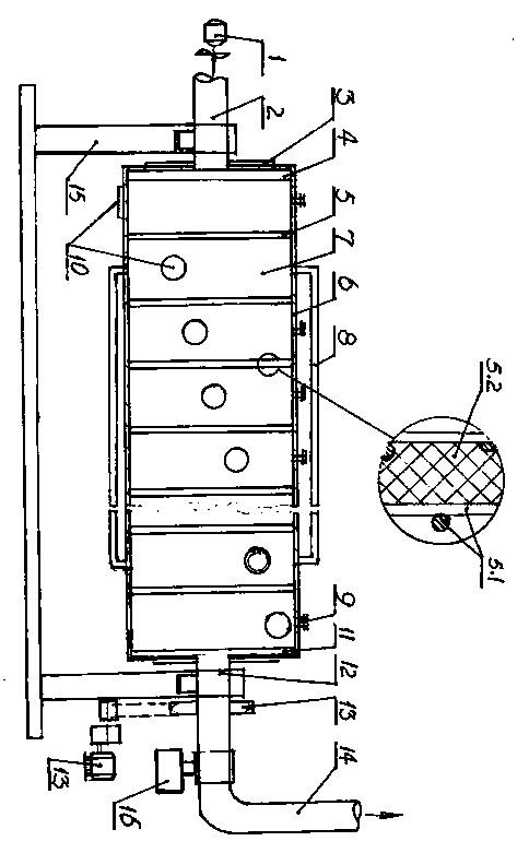 Flue gas treatment device