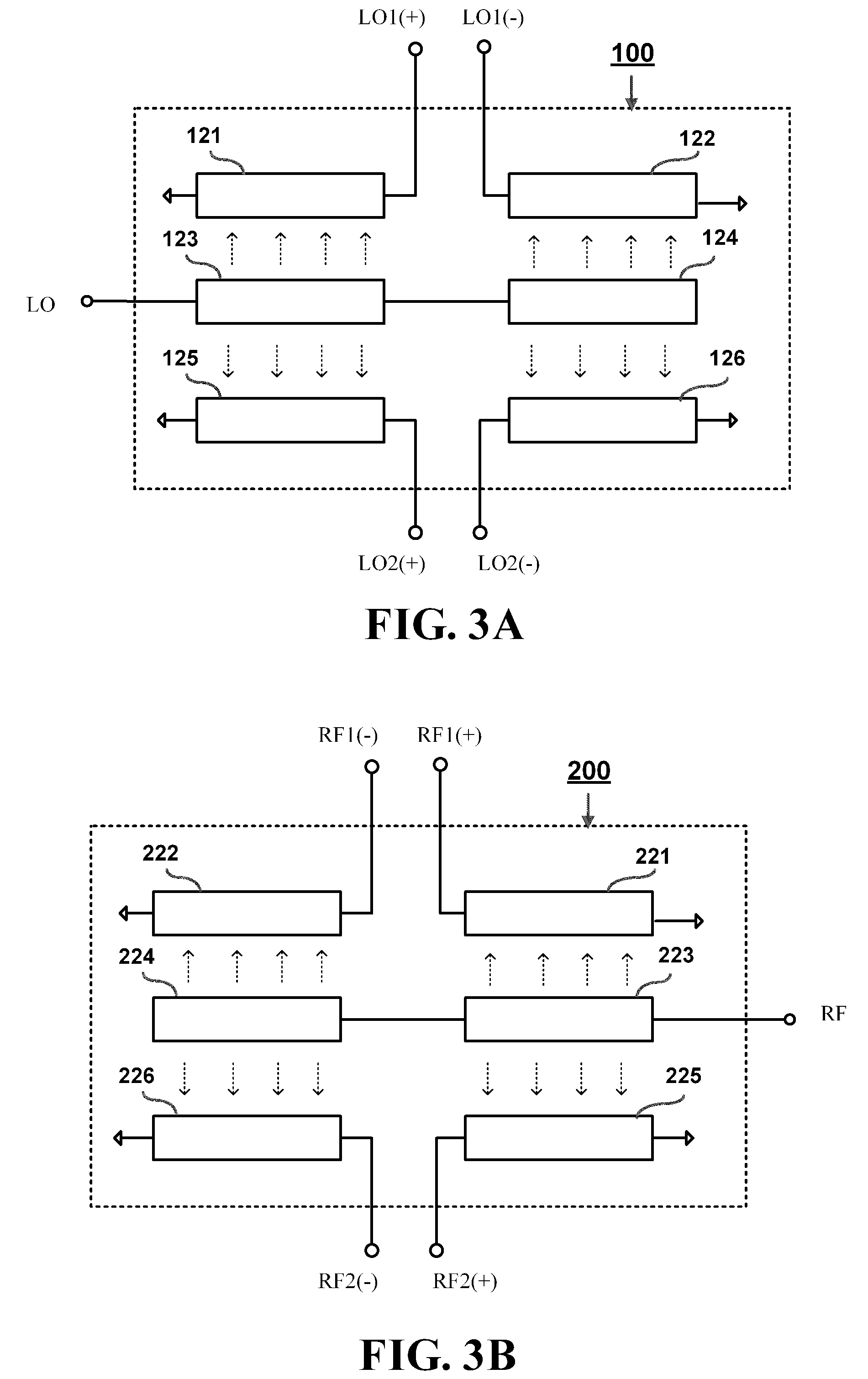 Miniaturized dual-balanced mixer circuit based on a trifilar layout architecture