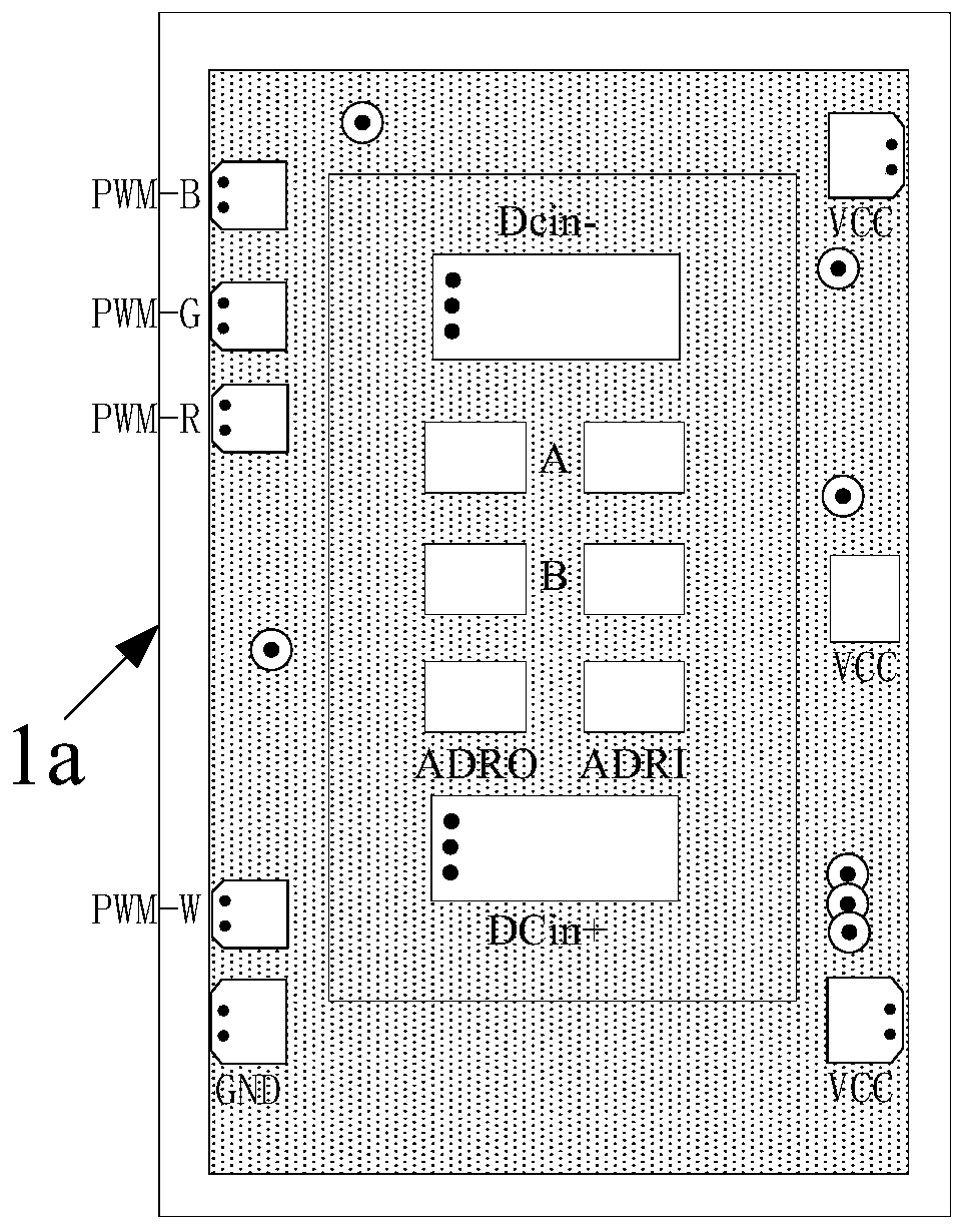 Highly-integrated on-board driving wall washer