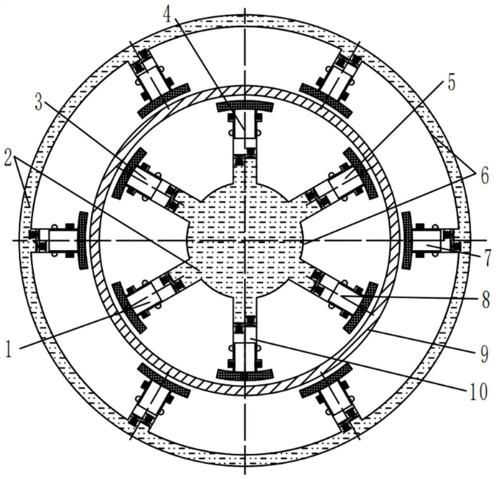 Multi-brake-shoe drum brake and working method