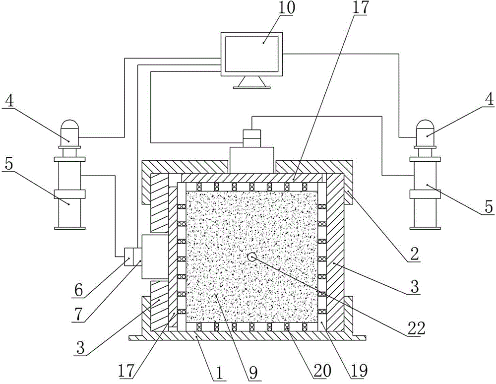 Simulating device and method for diameter change rule of gas extraction borehole