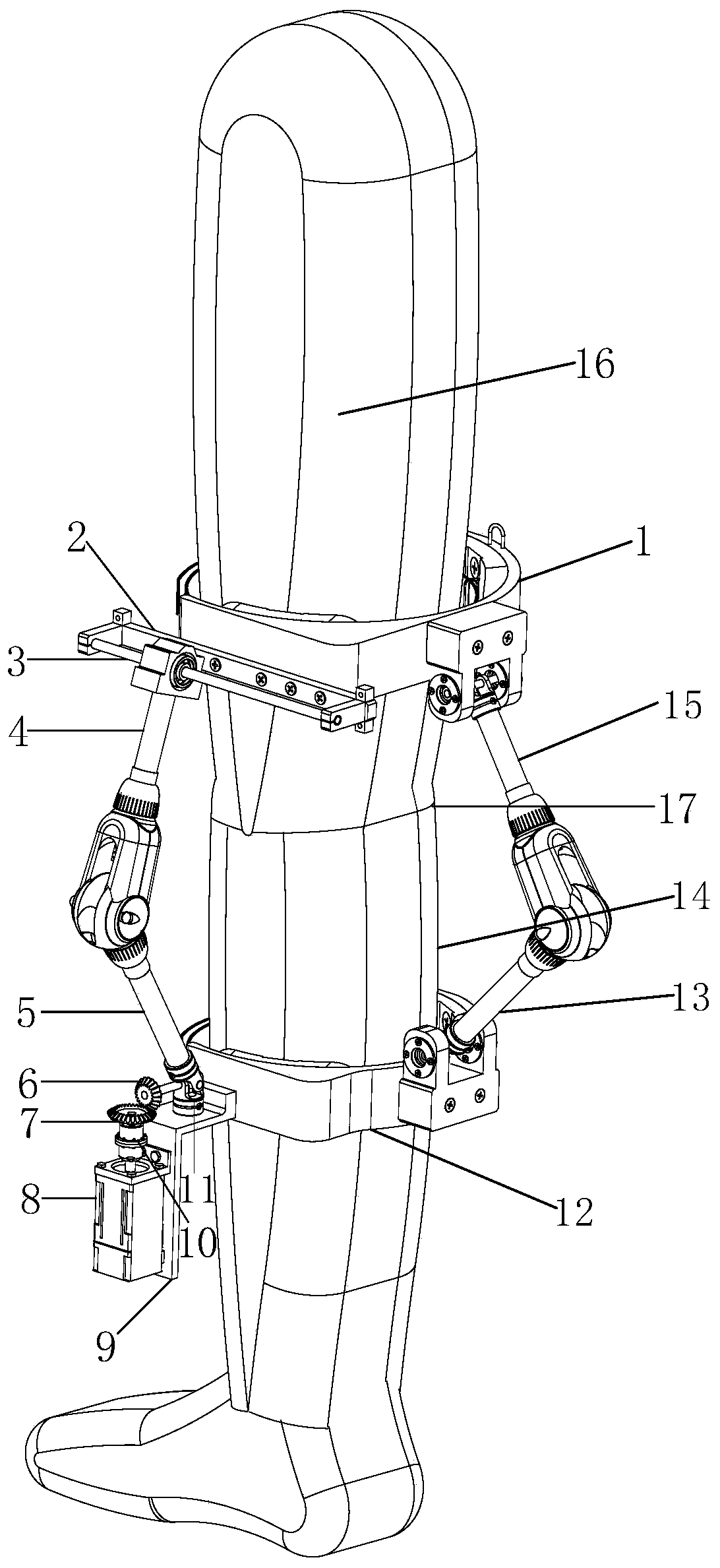 Human-computer fusion knee joint rehabilitation robot
