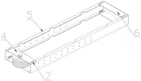 Novel side beam structure of elevator counterweight framework
