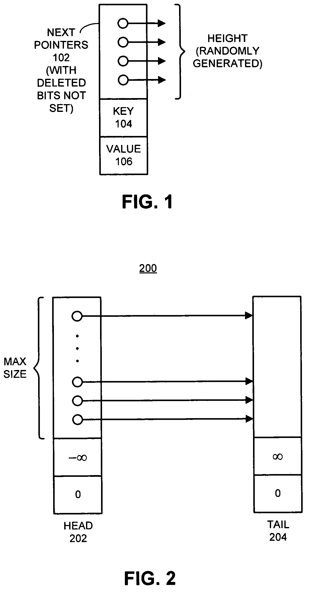 Method and apparatus for implementing a lock-free skip list that supports concurrent accesses