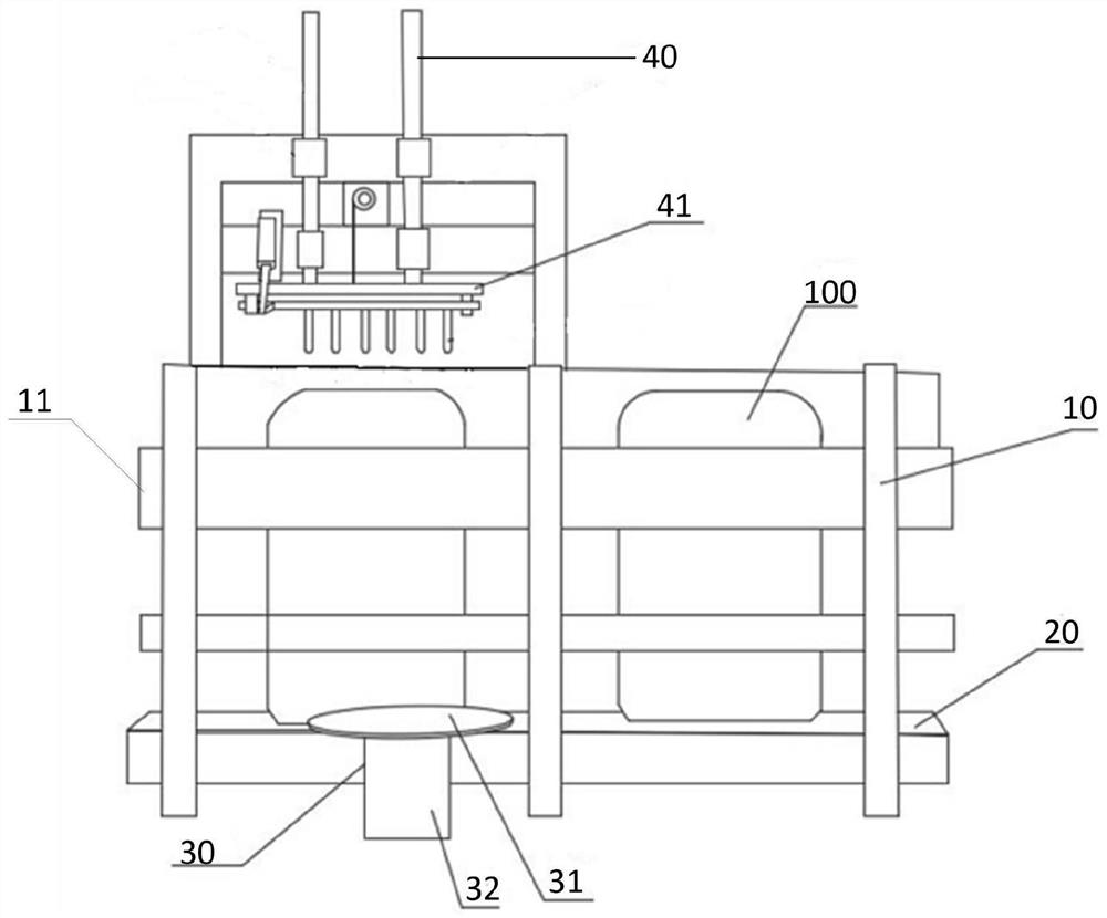 Bag cutting and feeding machine