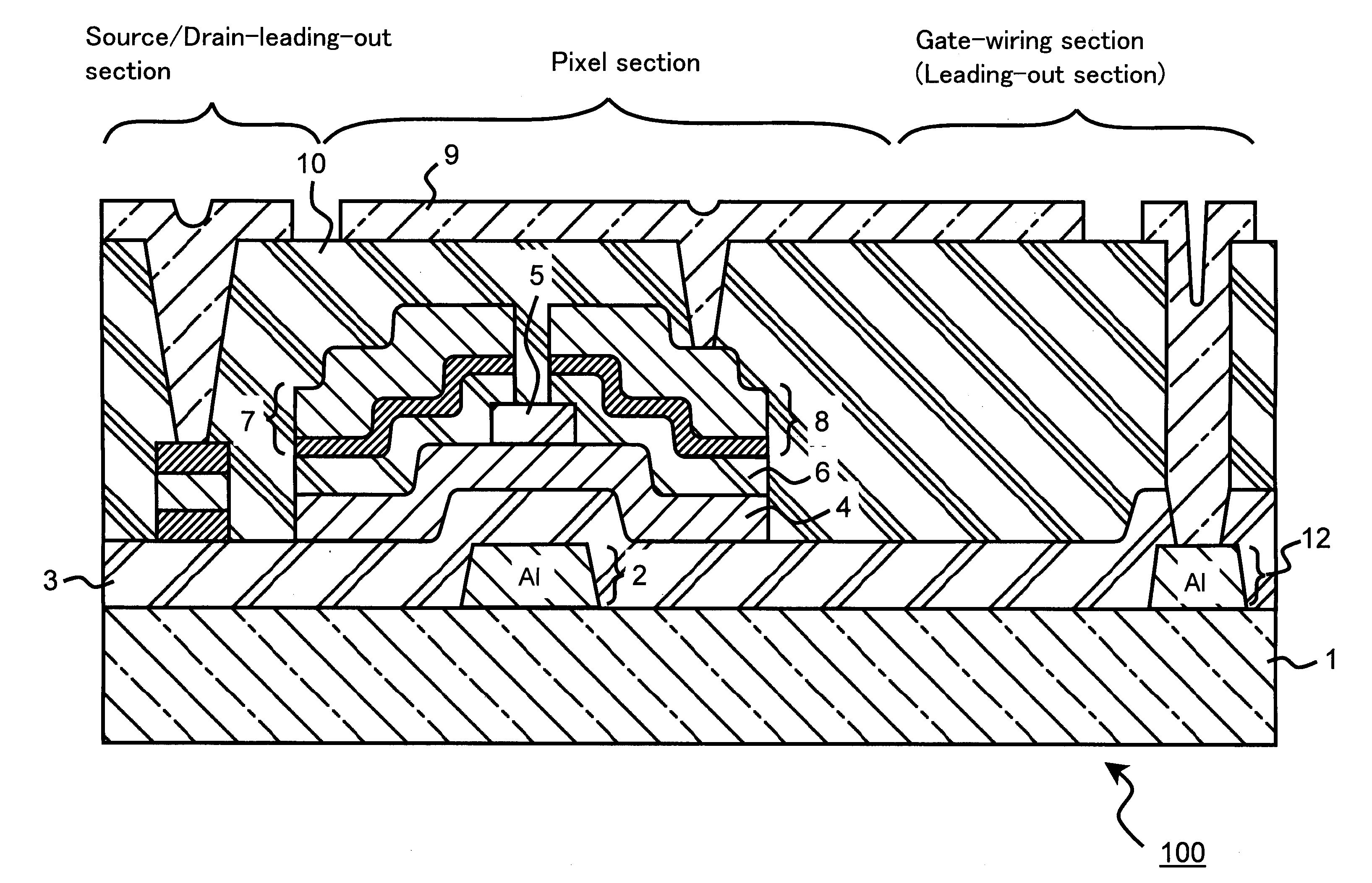 Thin film transistor, thin film transistor substrate, processes for producing the same, liquid crystal display using the same, and related devices and processes; and sputtering target, transparent electroconductive film formed by use of this, transparent electrode, and related devices and processes