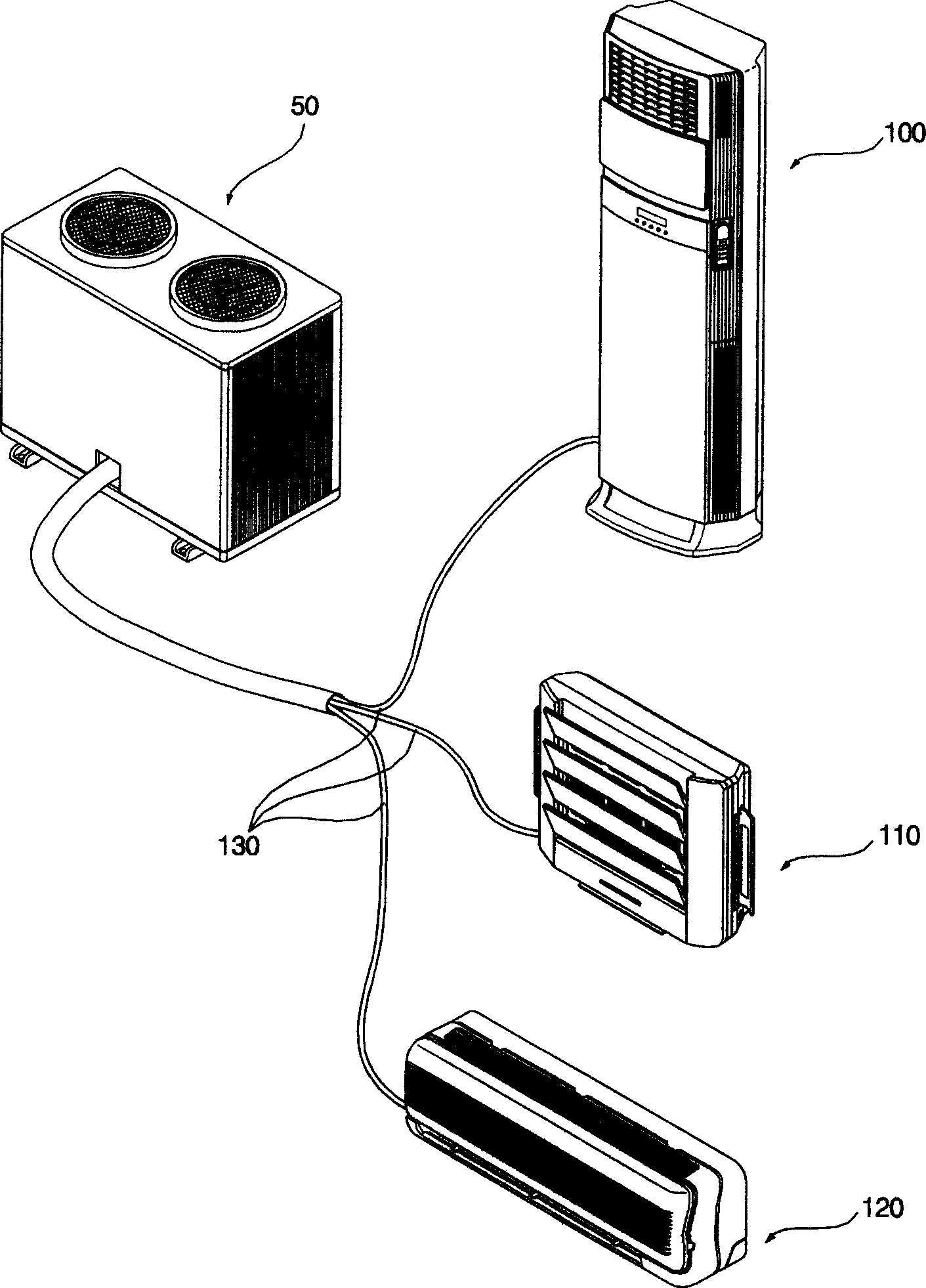 Central air conditioner and controlling method thereof