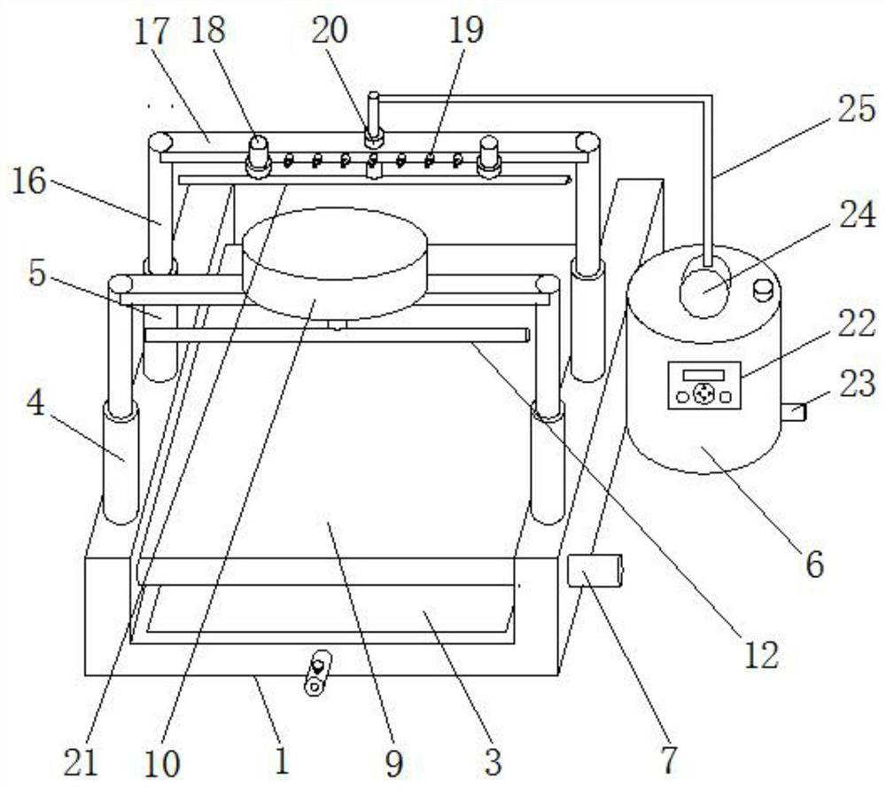 Wax plating device for furniture production