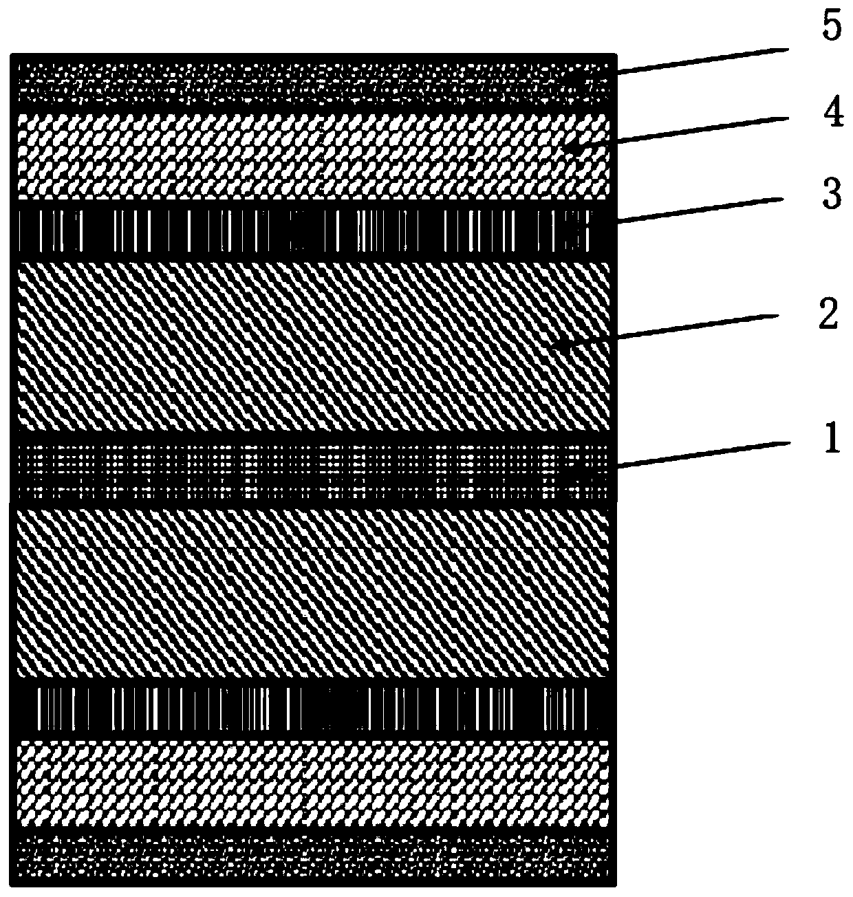 Sandwich structure pre-lithiated negative electrode and lithium ion battery