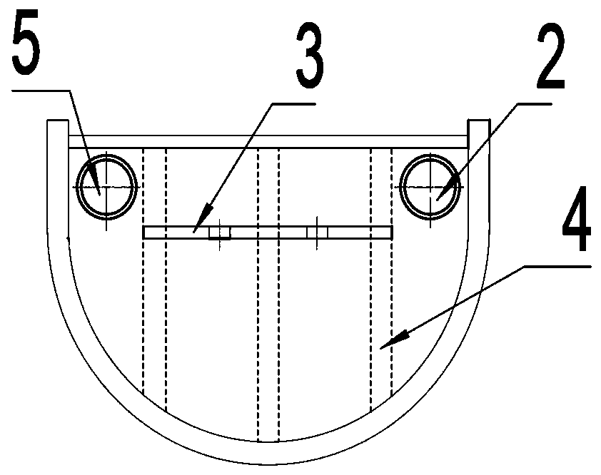 A new type of oxygen-enriched side-blown copper smelting furnace top cooling device