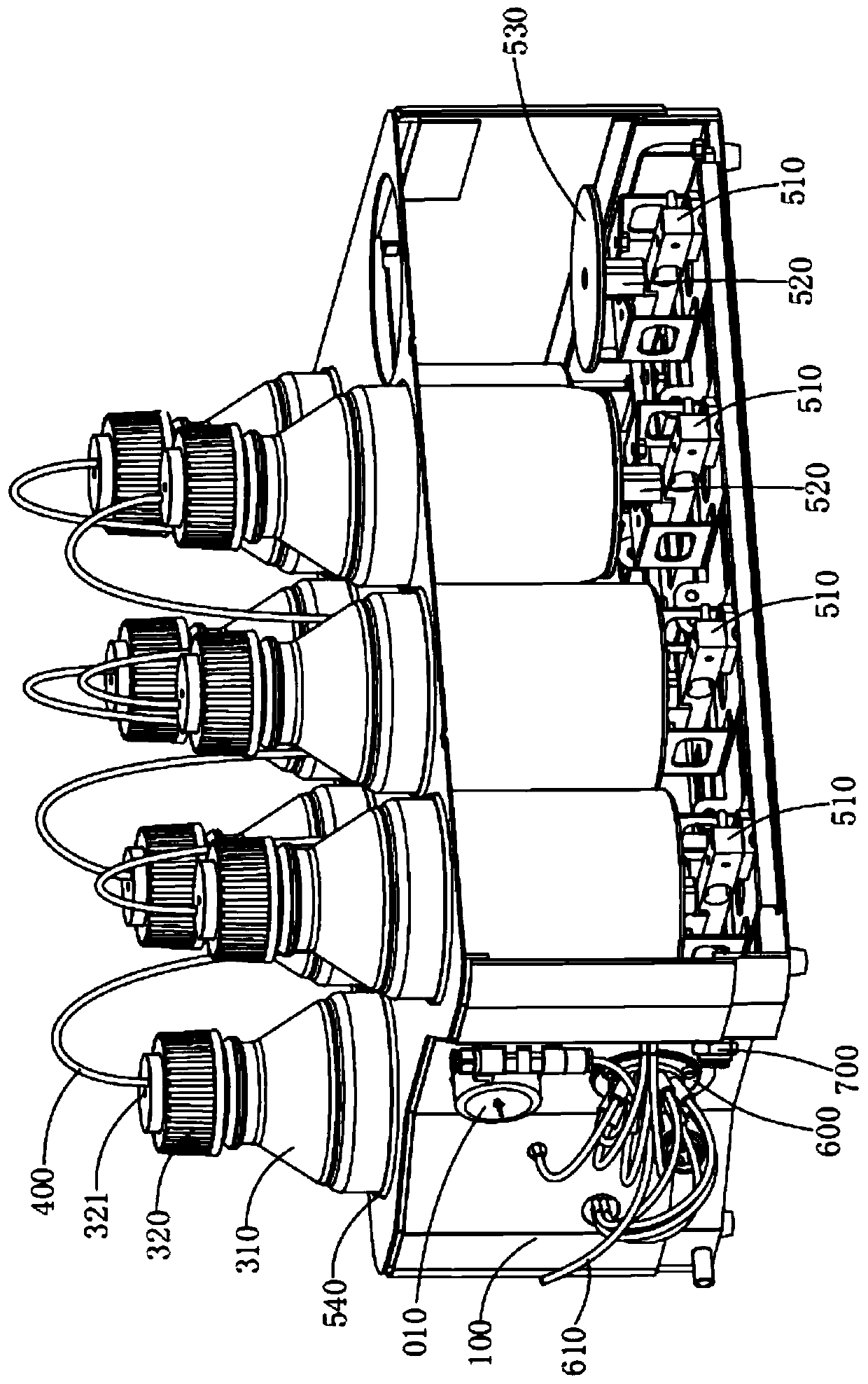 Reagent management device and extraction equipment