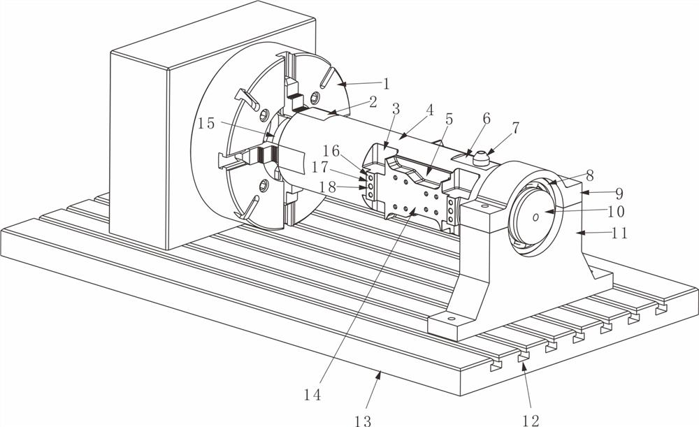 A kind of aircraft special-shaped parts clamping auxiliary device and clamping method