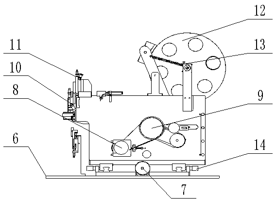 Multifunctional continuous working type labeling device