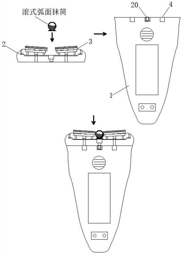 Quick positioning and assembling process for electric device