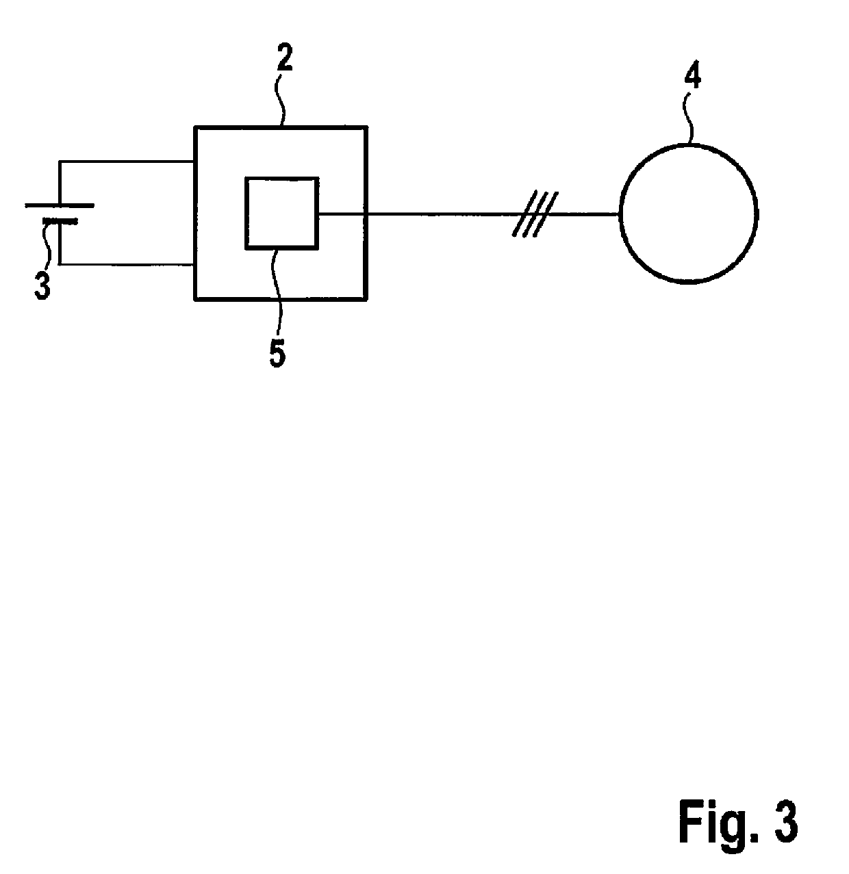 Circuit system for coupling an electrical control unit to a voltage supply, and electrical control unit