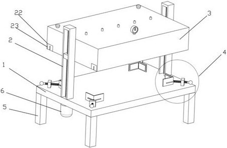 High-pressure heating sand mold casting device