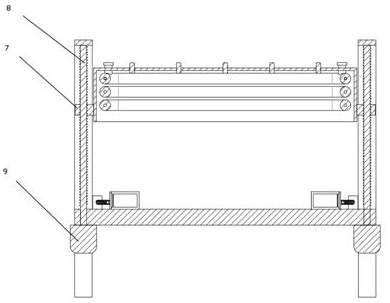 High-pressure heating sand mold casting device