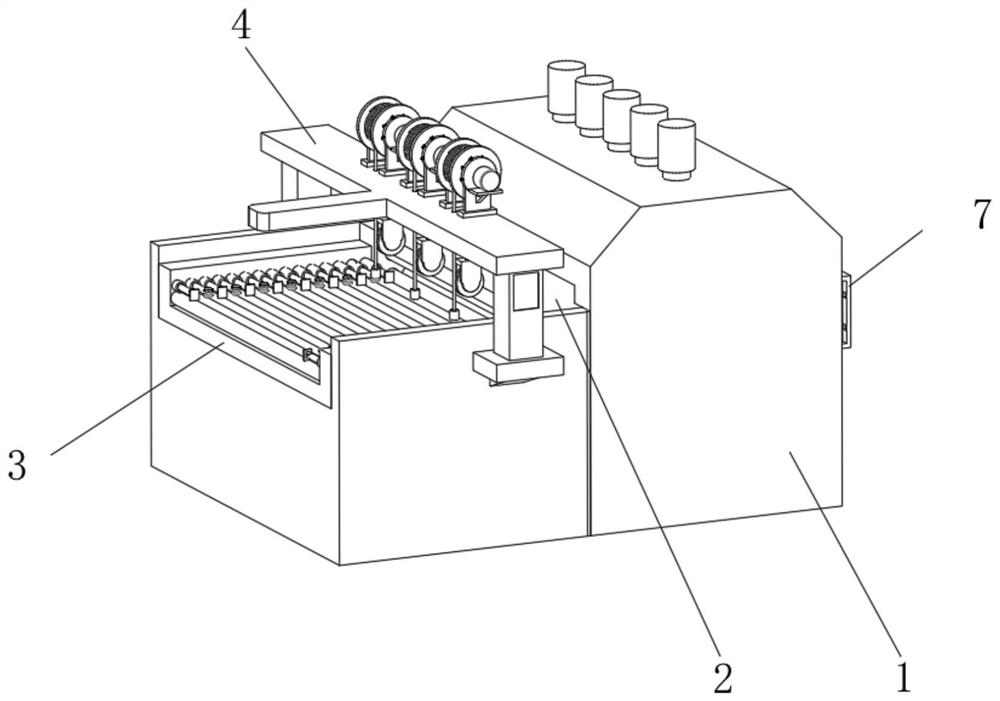 Steel rolling conveying tension rebuilding device