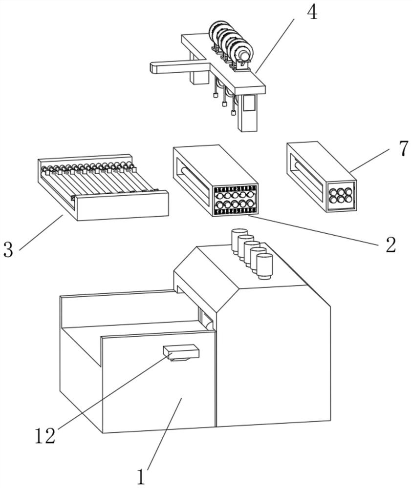 Steel rolling conveying tension rebuilding device