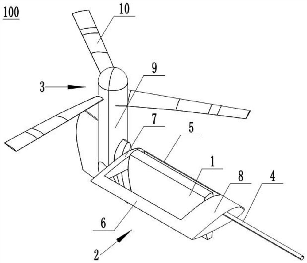 Wing structure and tilt rotorcraft