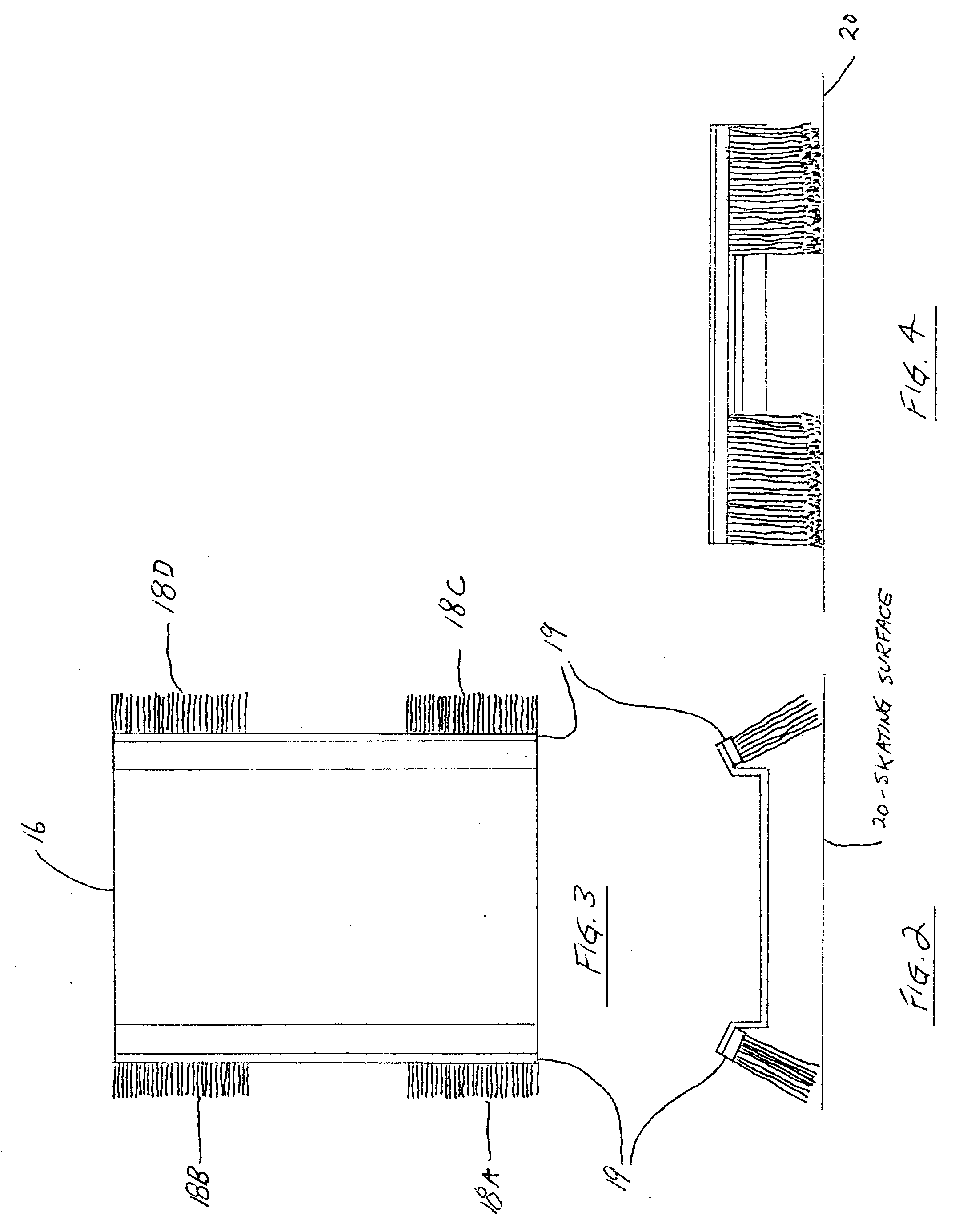 Variable resistance tracton sled for skaters