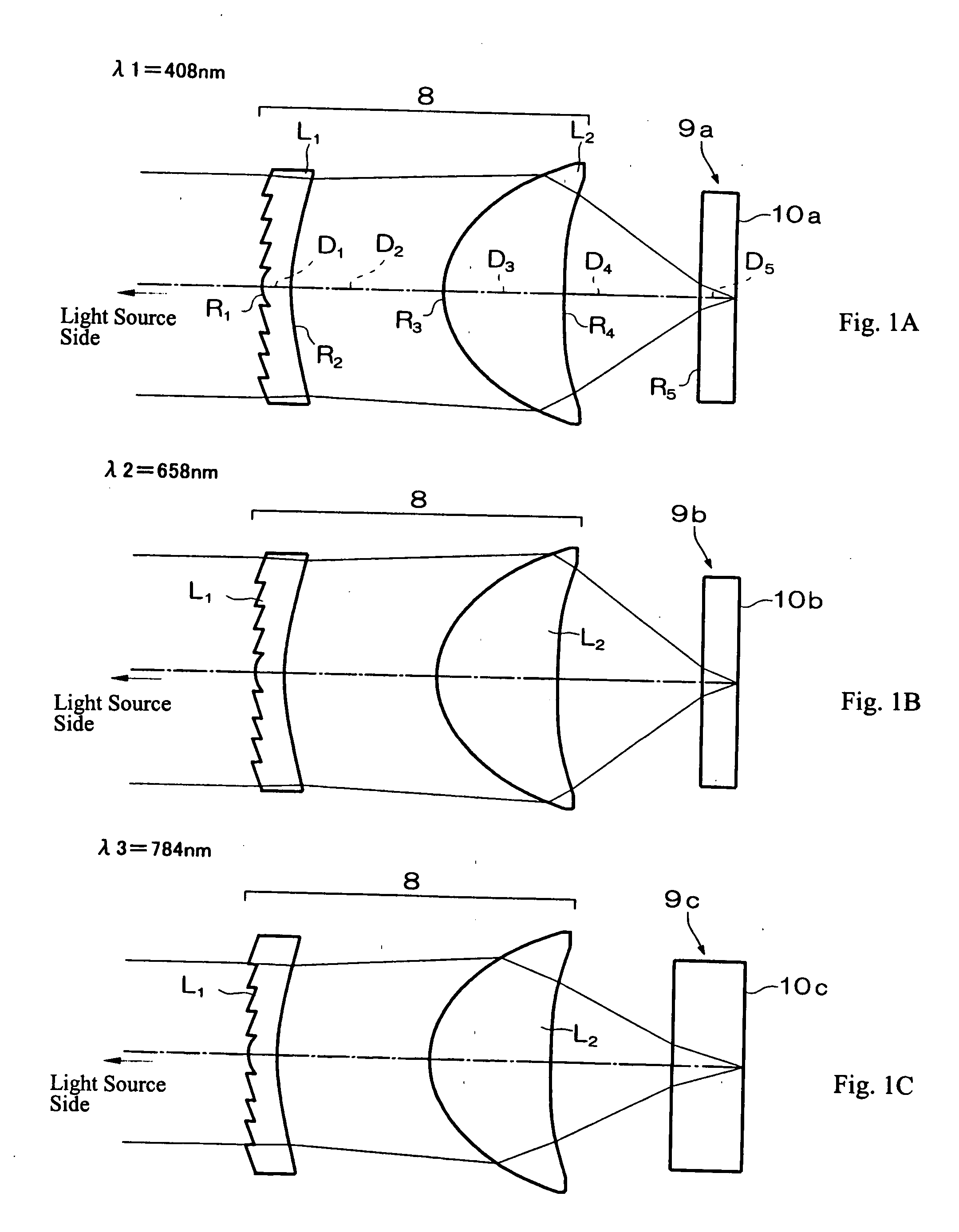 Objective optical system and optical pickup device using it