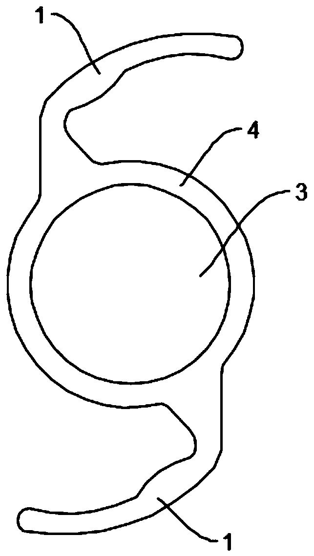 Intraocular lens not easy to stick and manufacturing method thereof