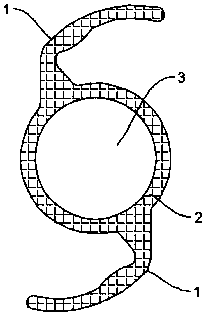 Intraocular lens not easy to stick and manufacturing method thereof