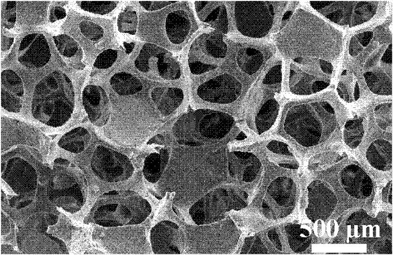 Preparation method of foaming ordered mesoporous carbon integral material with graded tunnel structure
