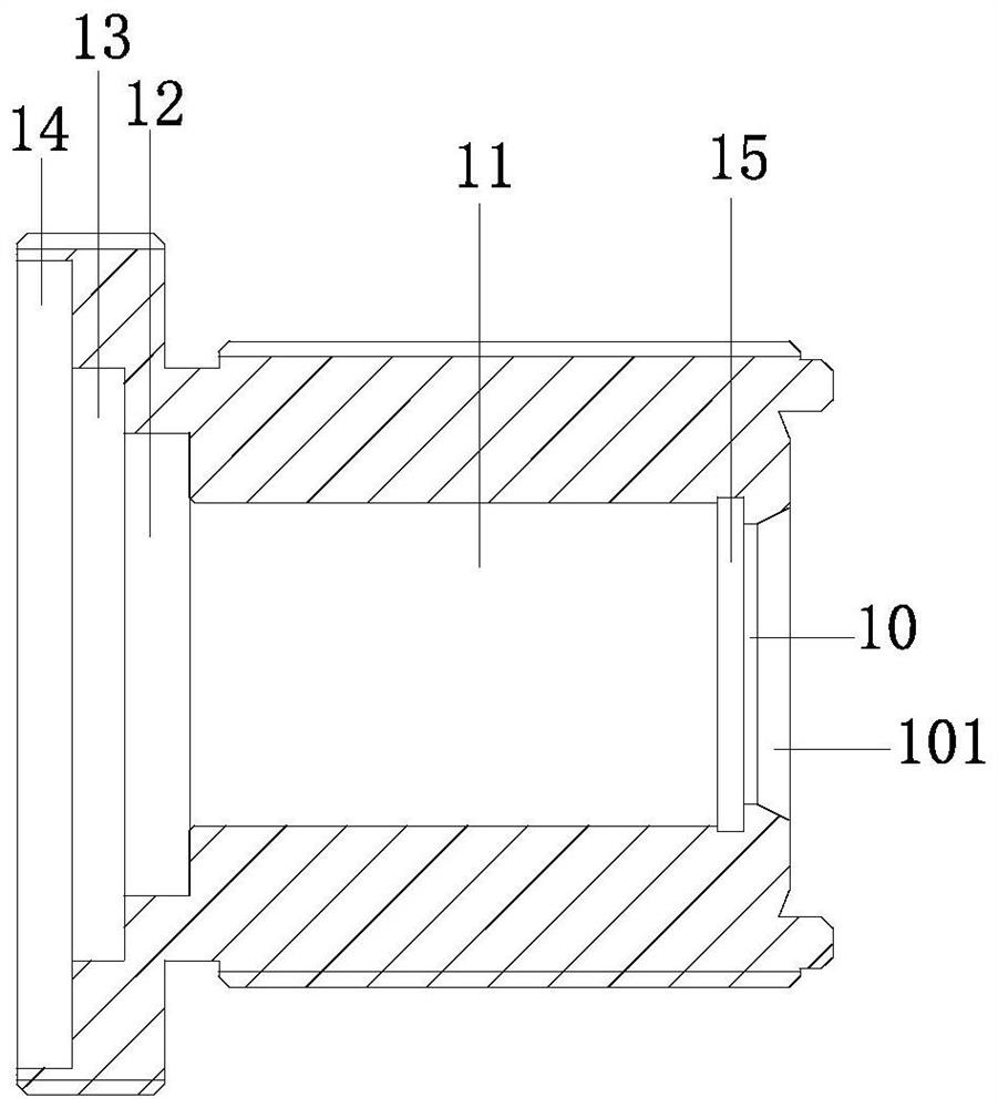 Installation structure of wide-angle lens