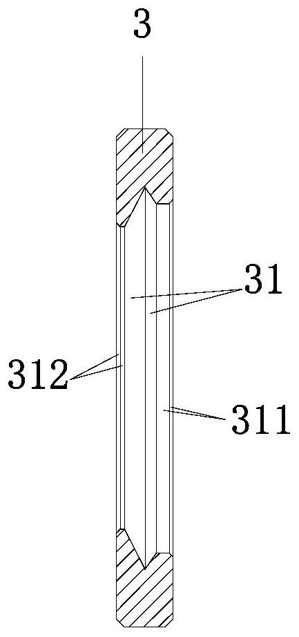 Installation structure of wide-angle lens