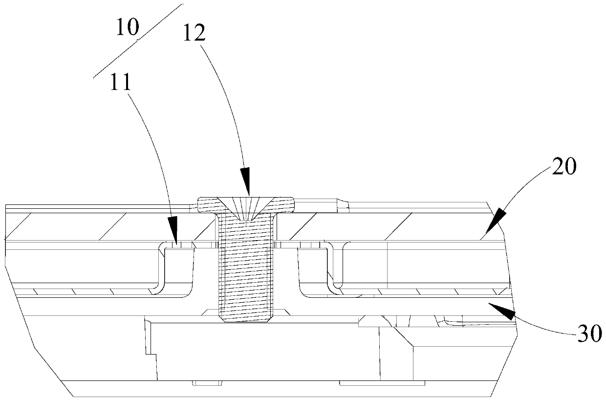 A shielding grounding structure and terminal equipment