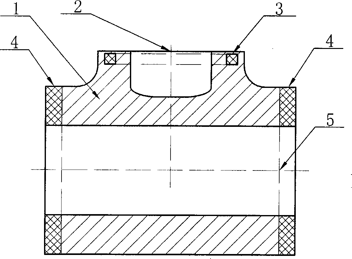 Forging bearing straight three-way production method