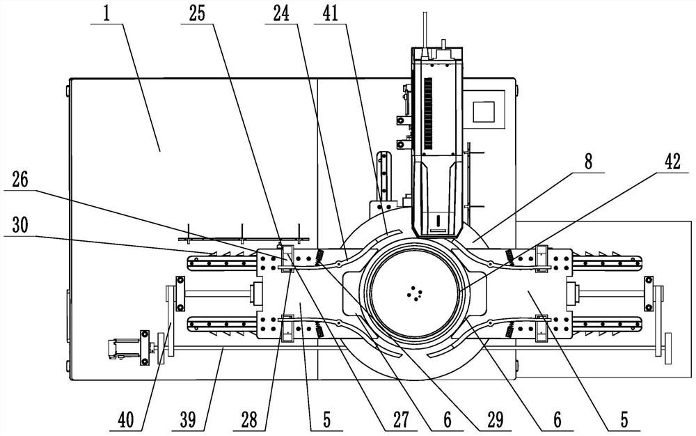 Automatic quartz ring lettering device