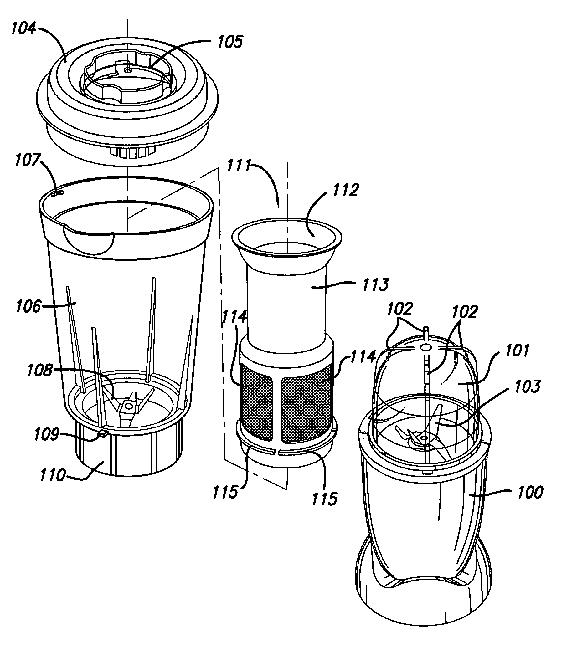 Blender and juicer system