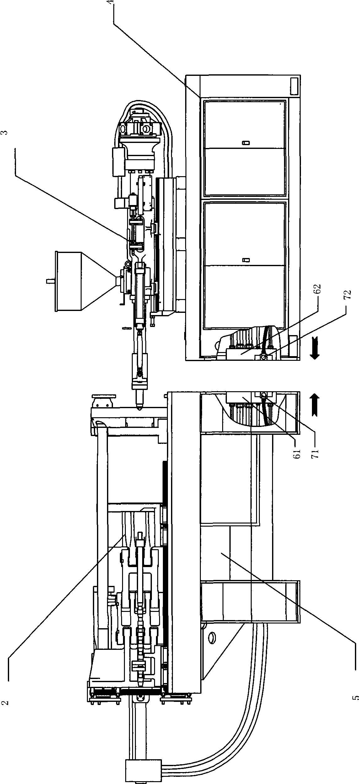 Modularized injection machine and set thereof