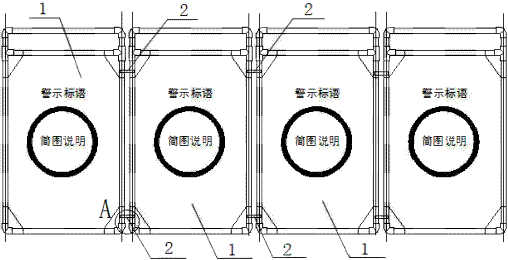 Protective guard for installing and maintaining of elevator and escalator