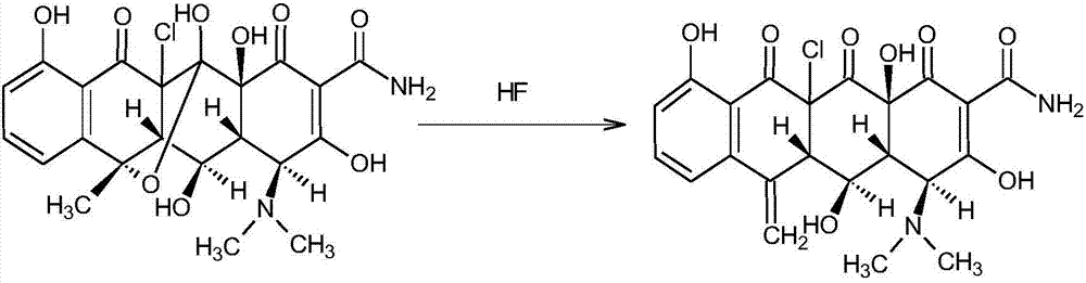 Preparation method of doxycycline hydrochloride intermediate hydride
