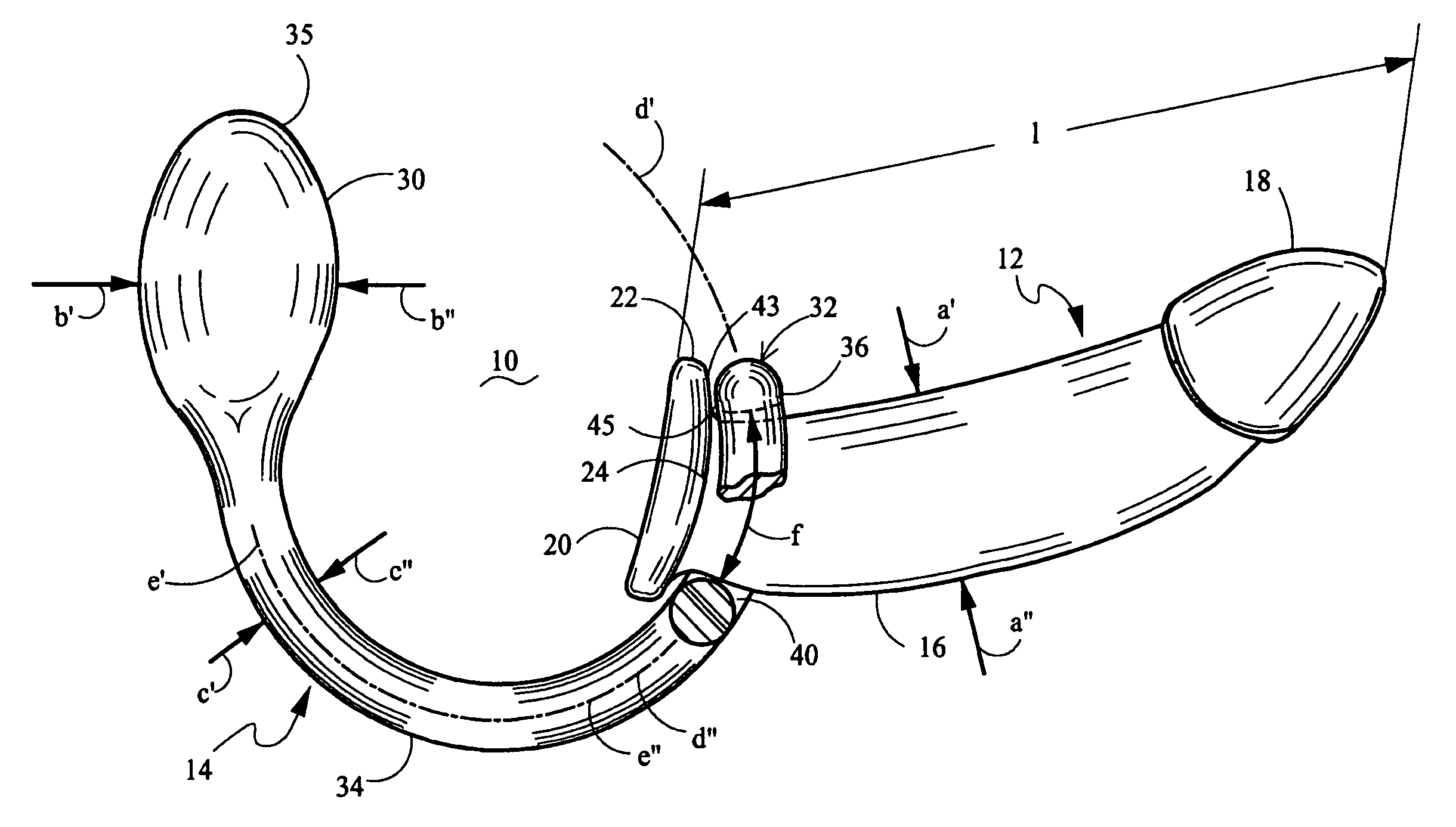 Erogenic stimulator with loop end