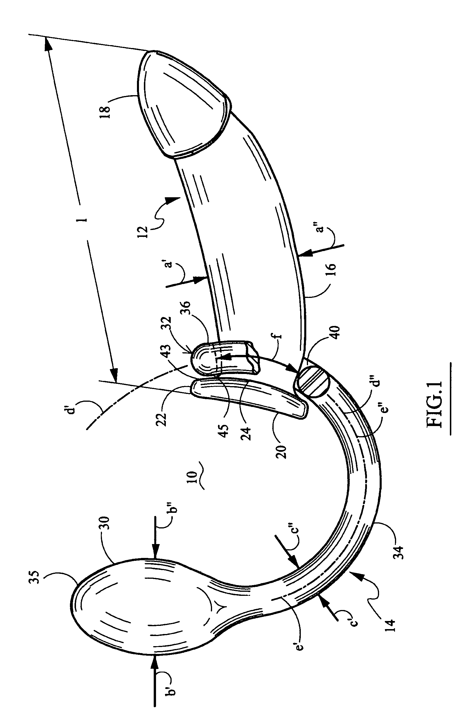 Erogenic stimulator with loop end