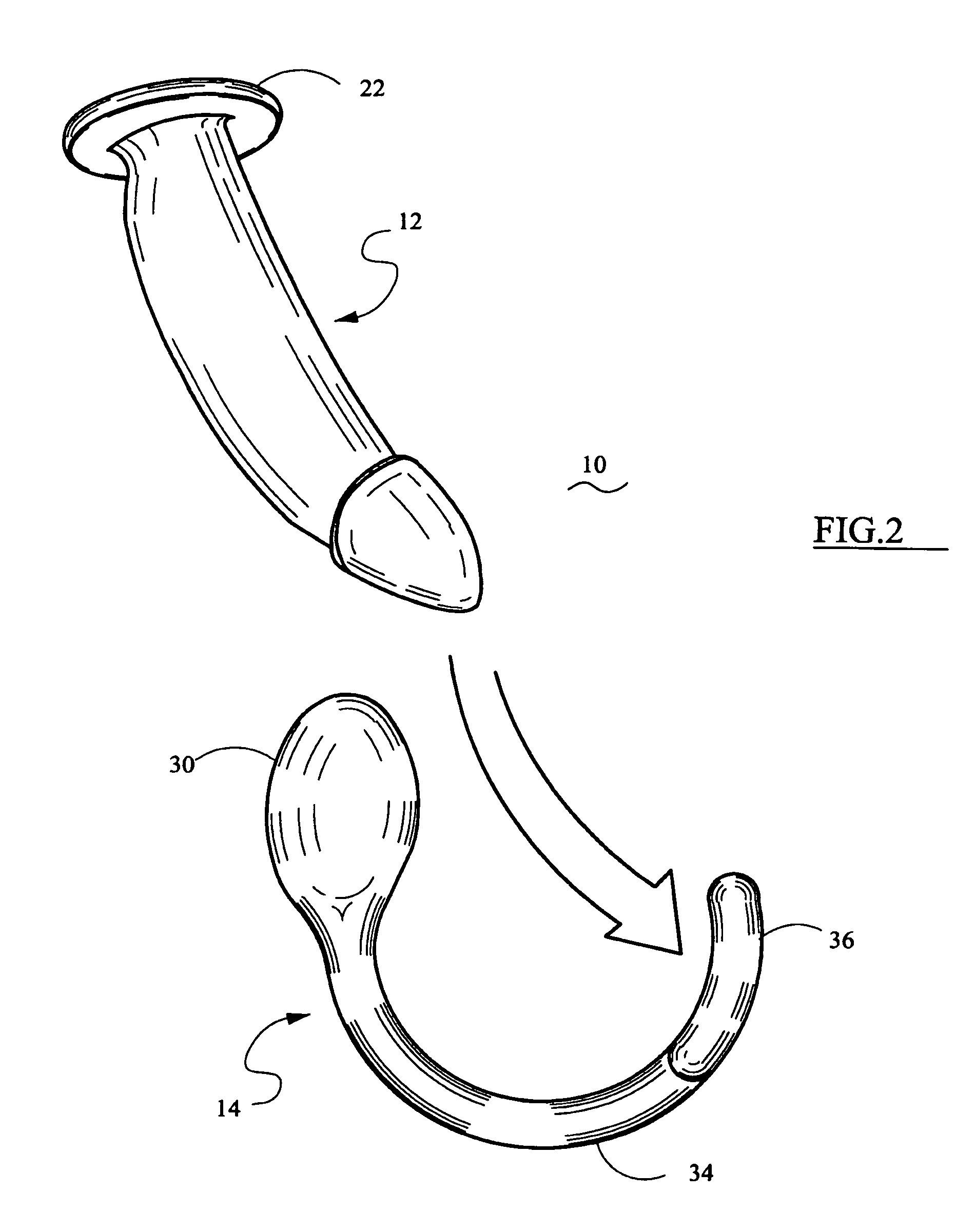 Erogenic stimulator with loop end