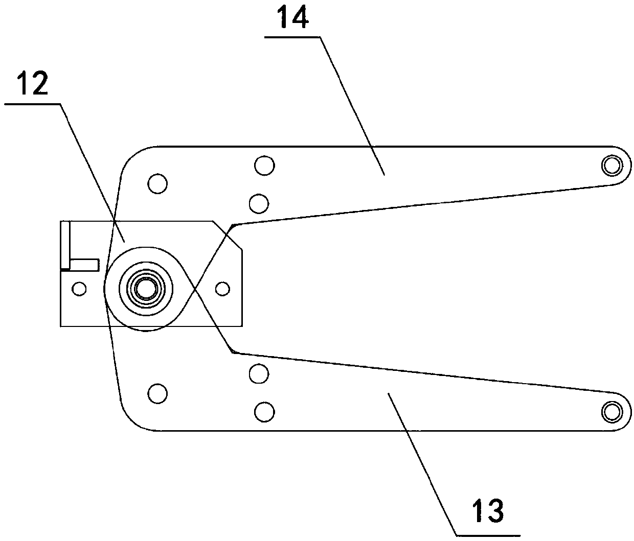 Switch cabinet valve opening and closing device