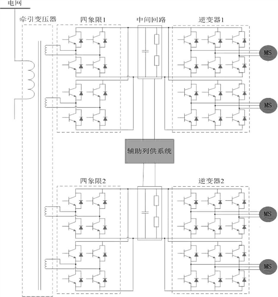 Novel integrated power supply and auxiliary transmission system