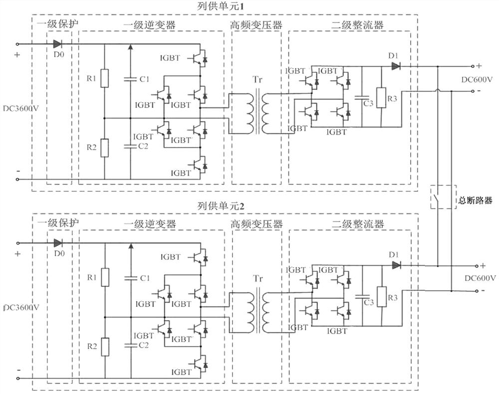 Novel integrated power supply and auxiliary transmission system