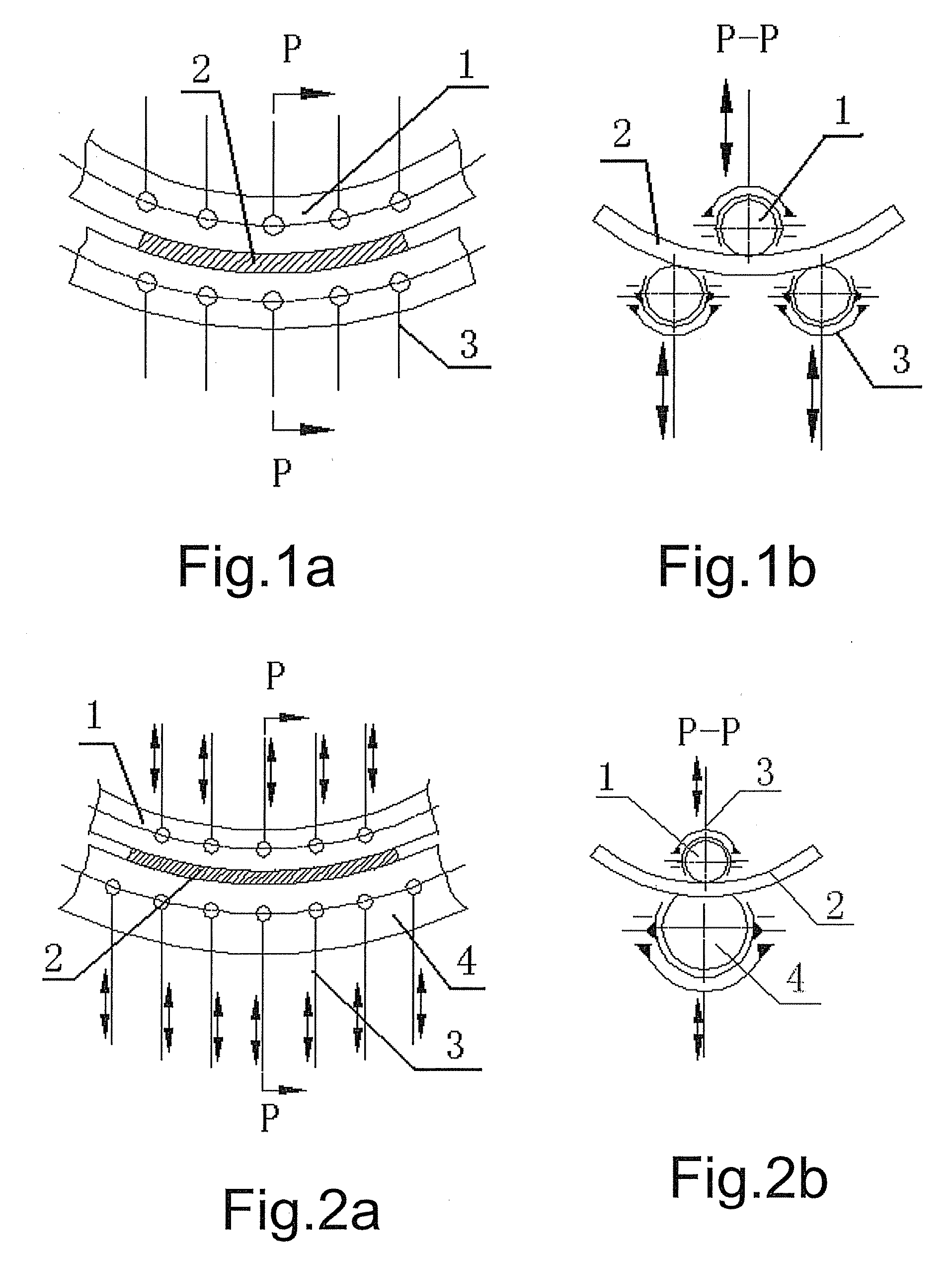 Flexible forming device for forming three-dimensional shaped workpieces