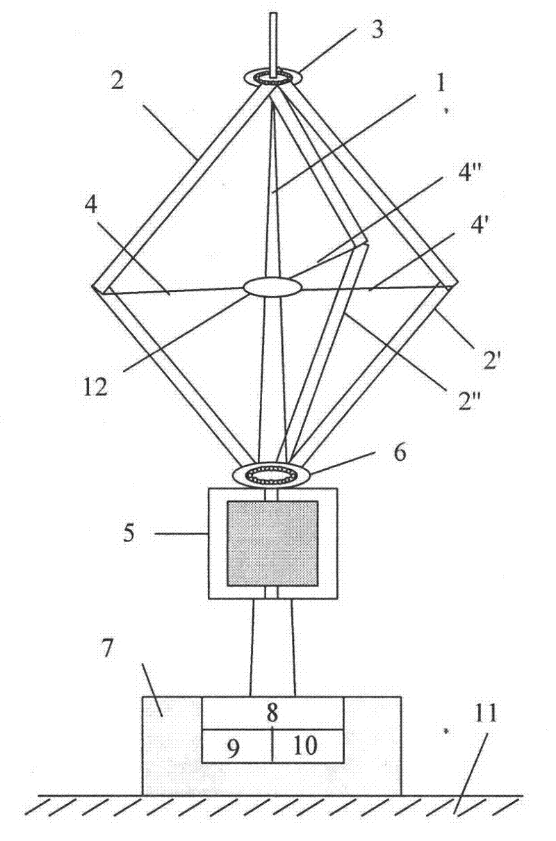 Vertical shaft wind-driven generation system structure and control method thereof