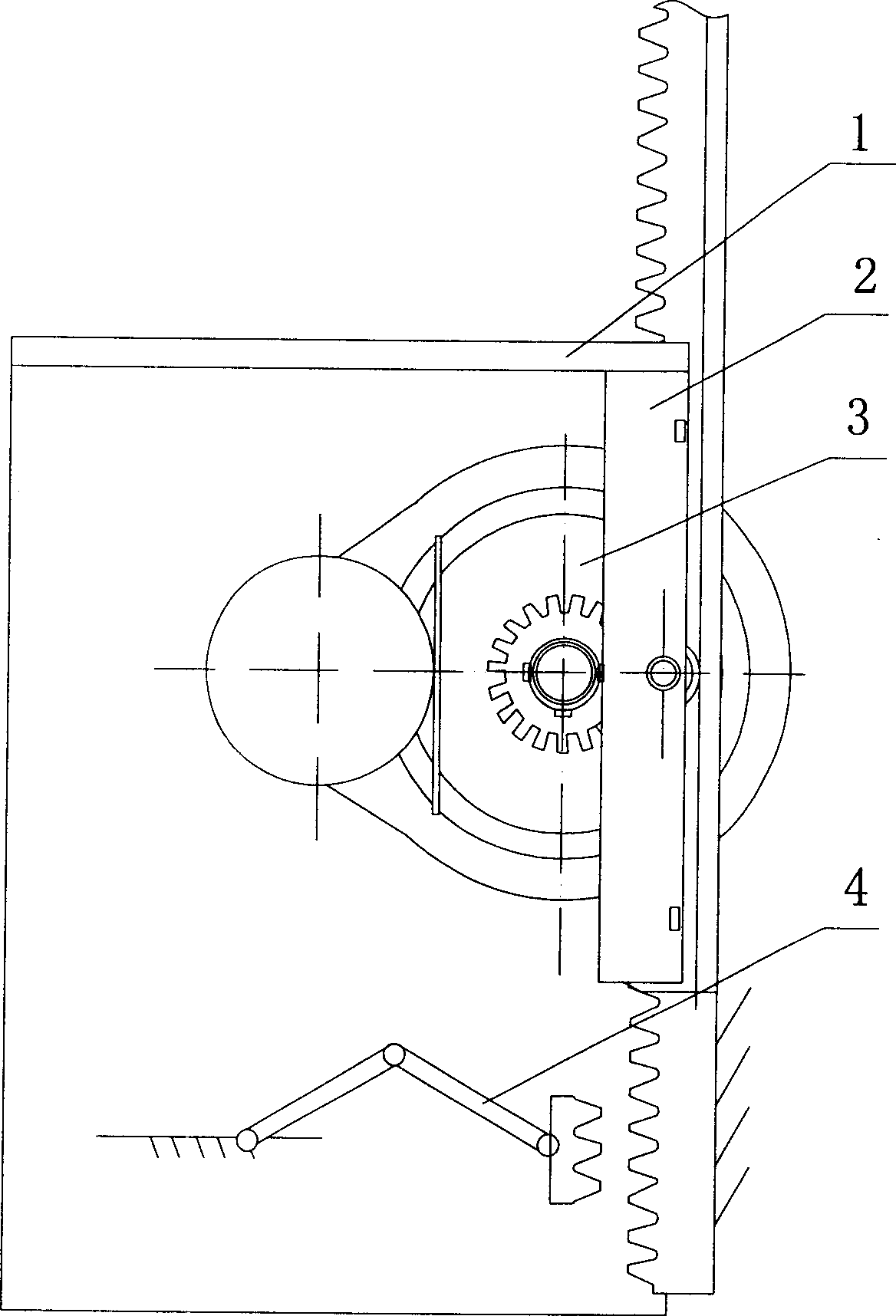 Lifting device in serial planet gears in multistage